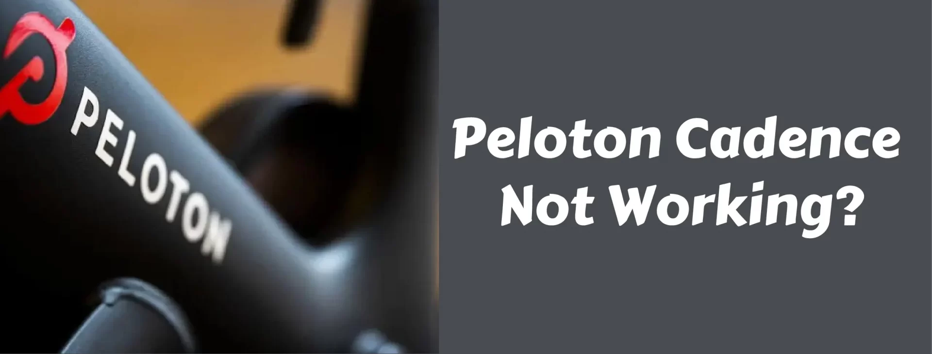 Peloton Cadence Not Working